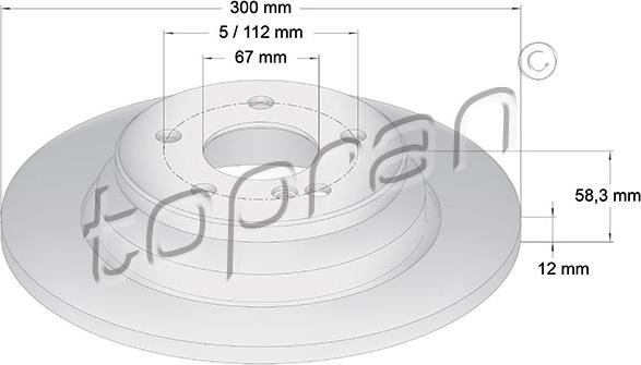 Topran 407 769 - Brake Disc autospares.lv