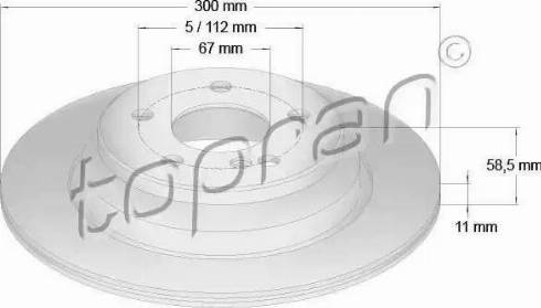 Topran 401 403 - Brake Disc autospares.lv