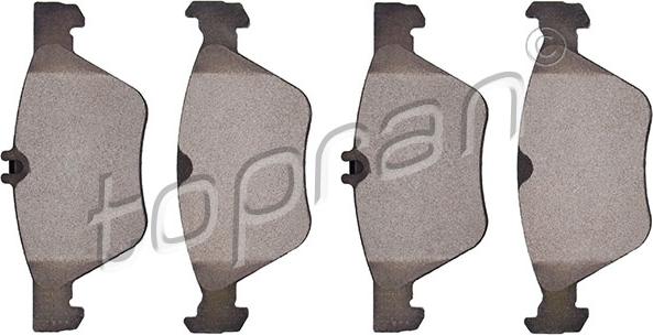 Topran 407 765 - Brake Pad Set, disc brake autospares.lv