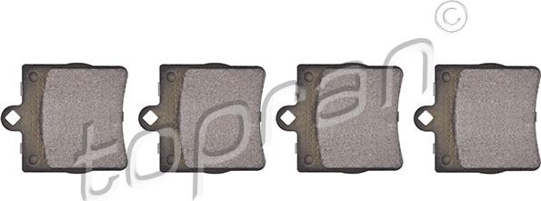 Topran 407 763 - Brake Pad Set, disc brake autospares.lv