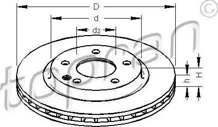 Topran 401 926 - Brake Disc autospares.lv