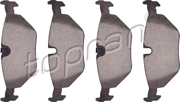 Topran 500 383 - Brake Pad Set, disc brake autospares.lv