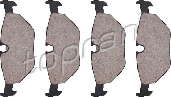 Topran 500 382 - Brake Pad Set, disc brake autospares.lv