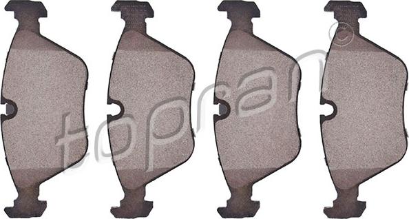 Topran 500 376 - Brake Pad Set, disc brake autospares.lv