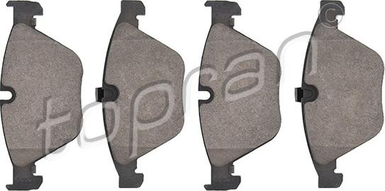 Topran 500 793 - Brake Pad Set, disc brake autospares.lv