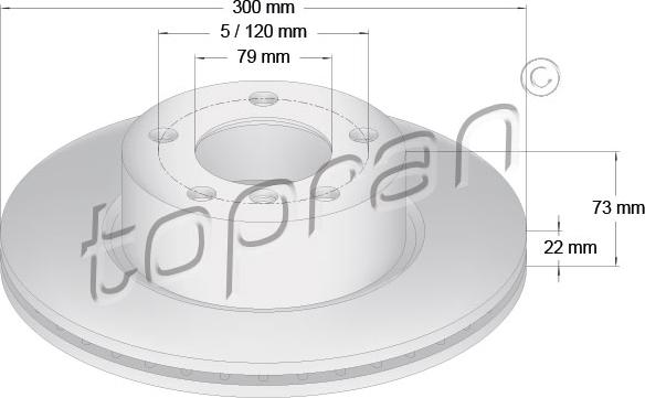 Topran 501 901 - Brake Disc autospares.lv