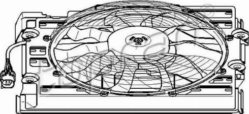 Topran 501 549 - Fan, A / C condenser autospares.lv