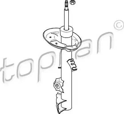 Topran 501 620 - Shock Absorber autospares.lv