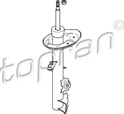 Topran 501 621 - Shock Absorber autospares.lv