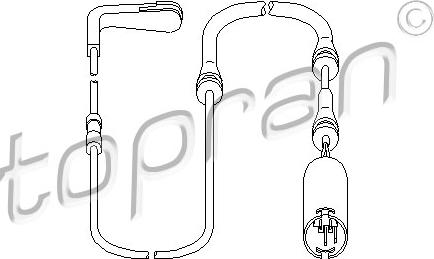 Topran 501 837 - Warning Contact, brake pad wear autospares.lv