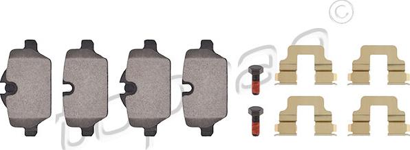 Topran 501 249 - Brake Pad Set, disc brake autospares.lv