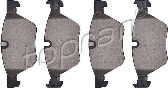 Topran 501 244 - Brake Pad Set, disc brake autospares.lv