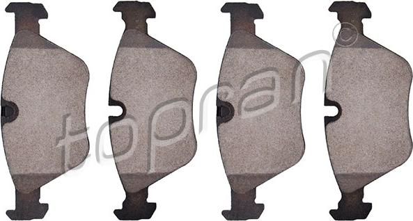 Topran 501 240 - Brake Pad Set, disc brake autospares.lv