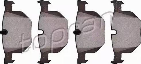 Topran 501 248 - Brake Pad Set, disc brake autospares.lv