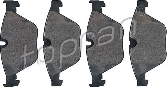 Topran 501 714 - Brake Pad Set, disc brake autospares.lv