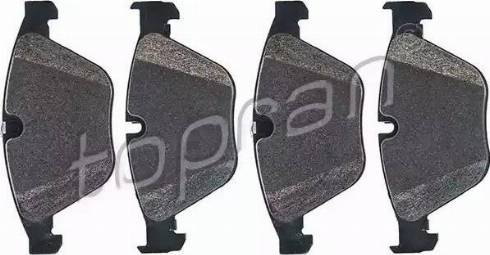 Topran 501 715 - Brake Pad Set, disc brake autospares.lv