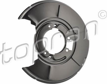 Topran 503 010 - Splash Panel, guard, brake disc autospares.lv