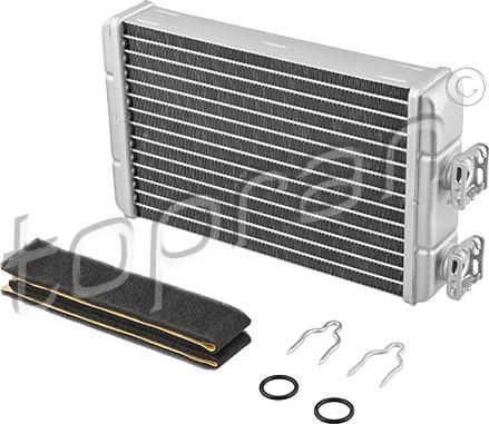 Topran 502 938 - Heat Exchanger, interior heating autospares.lv