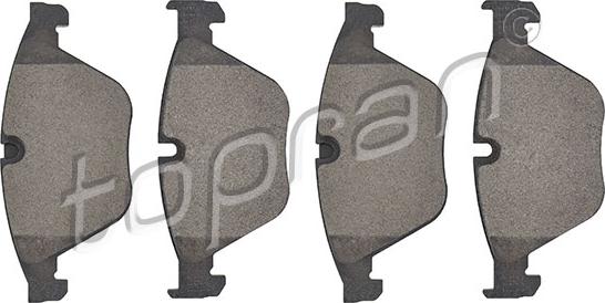 Topran 502 514 - Brake Pad Set, disc brake autospares.lv