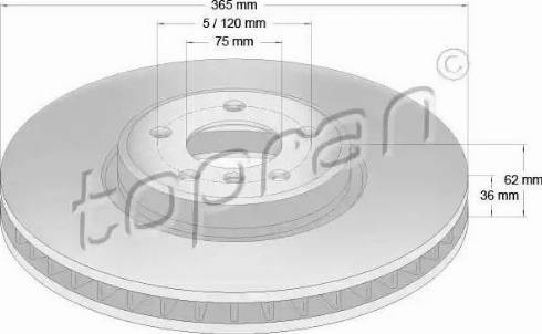 Topran 502 228 - Brake Disc autospares.lv