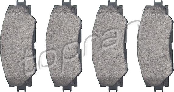 Topran 600 591 - Brake Pad Set, disc brake autospares.lv