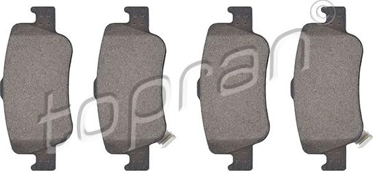 Topran 600 593 - Brake Pad Set, disc brake autospares.lv