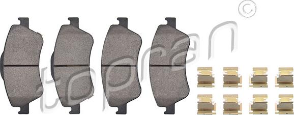 Topran 600 589 - Brake Pad Set, disc brake autospares.lv