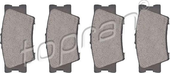 Topran 600 611 - Brake Pad Set, disc brake autospares.lv