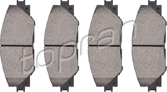 Topran 600 613 - Brake Pad Set, disc brake autospares.lv