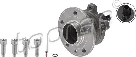 Topran 600 316 - Wheel hub, bearing Kit autospares.lv