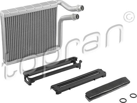 Topran 630 153 - Heat Exchanger, interior heating autospares.lv