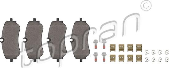 Topran 624 504 - Brake Pad Set, disc brake autospares.lv