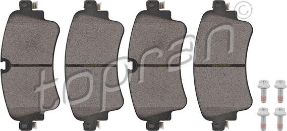 Topran 624 506 - Brake Pad Set, disc brake autospares.lv