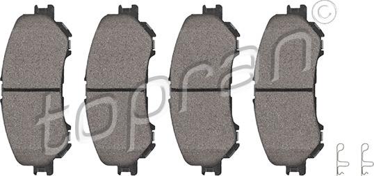 Topran 624 508 - Brake Pad Set, disc brake autospares.lv