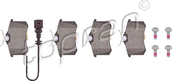 Topran 109 981 - Brake Pad Set, disc brake autospares.lv