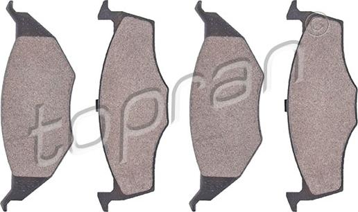 Topran 109 459 - Brake Pad Set, disc brake autospares.lv