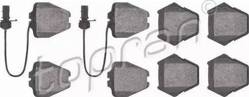 Topran 109 458 - Brake Pad Set, disc brake autospares.lv