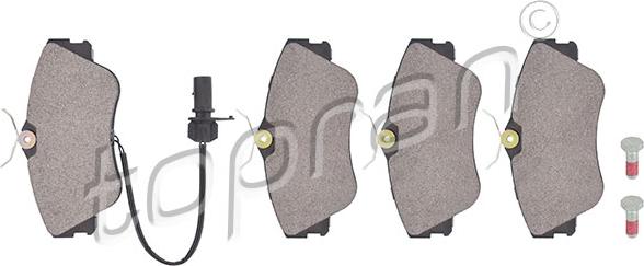 Topran 109 464 - Brake Pad Set, disc brake autospares.lv