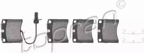 Topran 109 465 - Brake Pad Set, disc brake autospares.lv