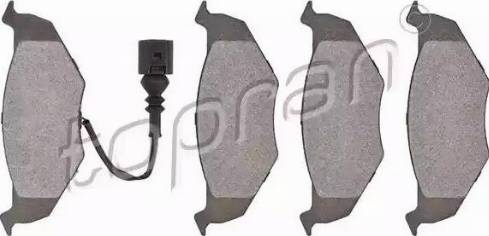 Topran 109 461 - Brake Pad Set, disc brake autospares.lv