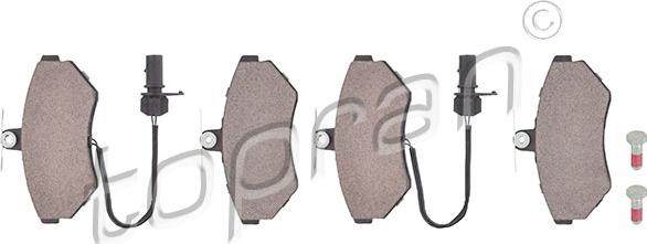 Topran 109 468 - Brake Pad Set, disc brake autospares.lv