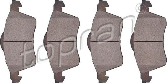 Topran 109 462 - Brake Pad Set, disc brake autospares.lv