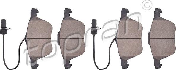 Topran 109 467 - Brake Pad Set, disc brake autospares.lv