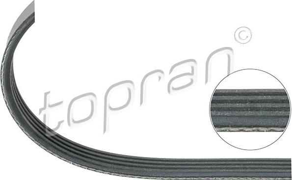 Topran 109 660 - V-Ribbed Belt autospares.lv