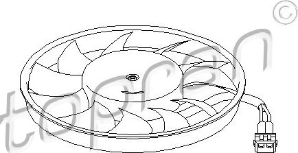 Topran 109 828 - Fan, radiator autospares.lv