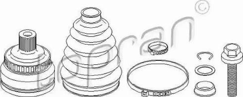 Topran 109 393 - Joint Kit, drive shaft autospares.lv