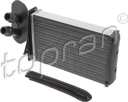 Topran 109 304 - Heat Exchanger, interior heating autospares.lv
