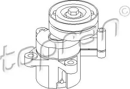 Topran 109 796 - Belt Tensioner, v-ribbed belt autospares.lv