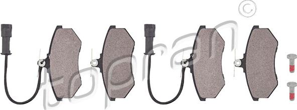 Topran 104 417 - Brake Pad Set, disc brake autospares.lv