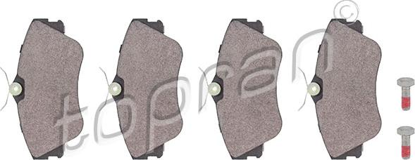 Topran 104 090 - Brake Pad Set, disc brake autospares.lv